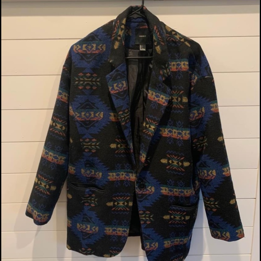 Tribal Print Coat